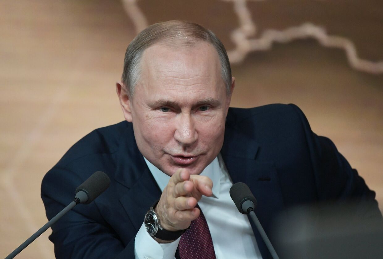 Ежегодная большая пресс-конференция президента РФ В. Путина